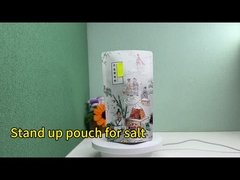 Biały papier laminowany folia aluminiowa stojąco wielokrotnie używane worki żywnościowe do przypraw przekąski pakowanie soli żywnościowej