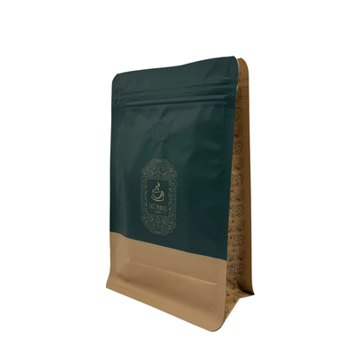 kupować Na zamówienie wydrukowany 250 G AL folia wyłożona płaską spodnią kawę z przednim zamkiem i jednostronną zaworem dla ziaren kawy online manufacture