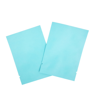 kupować 7cm x 10cm Kolorowe Matte Light Blue 3 Side Seal Flat Aluminium Foil Mylar Pocket dla liści herbaty, przekąski, akcesoriów online manufacture