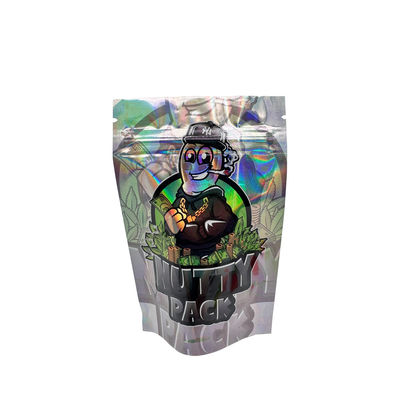 kupować Niestandardowa cyfrowo wydrukowana folia aluminiowa pokryta stand up hologramem z zamkiem dla kwiatów, chwastów, ziół, ciasteczek online manufacture