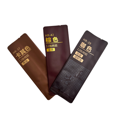 kupować Kolor brązowy Odporny na zapach Odporny na światło Matte Pure Aluminium Foil Liner Side Gusset Loose Leaf Tea Bags online manufacture