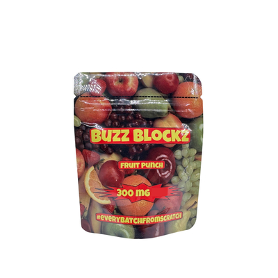 kupować 300mg Niestandardowy Design Cyfrowo Drukowane Podniesione Worki Zamknięte Worki Do Owoców Smakowe Śmieci online manufacture