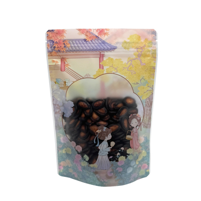 kupować Klasyczny styl Matte Plastic Custom Printed Stand Up Pockets z przejrzystym oknem i zamkiem do słodyczy online manufacture