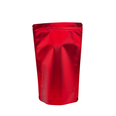 kupować Aluminiumowa folia powlekana matową czerwoną Stand Up Ziplock Bags online manufacture