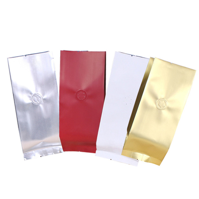 kupować Czterostronne zamknięte stand-up torebki z kawą z zawórem 1lb 2lb wilgoć odporna bariera tlenowa online manufacture