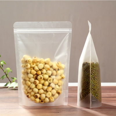 kupować 50,9 x 8,66 cali pieczęć cieplna Matte Clear Stand Up Poch Bags z zamkniętym ziplockem do cukierków, ciasteczek, przekąsek, opakowań żywnościowych online manufacture