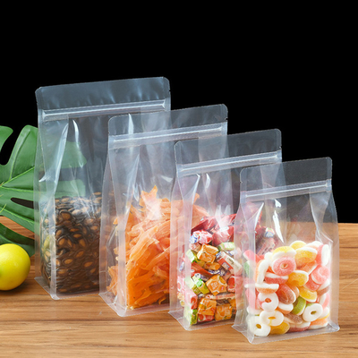 kupować Kryształowo przejrzyste torby z podłogą kwadratową do pakowania żywności dla zwierząt domowych / przekąsek online manufacture