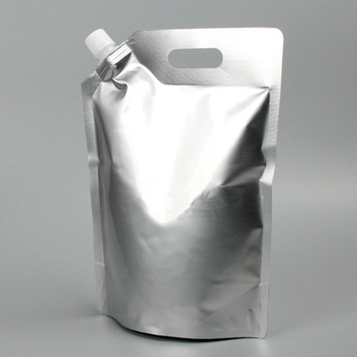 kupować Zastosowalna rękawiczka górna folia aluminiowa stand up torba z kijem i pokrywą do opakowania napojów płynnych online manufacture