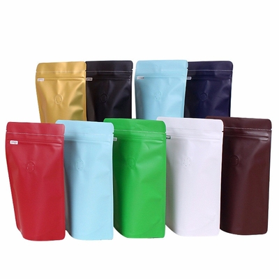 kupować 1 funt 500 g kolorowa folia aluminiowa laminowana stand up torebki z kawą z zamkiem zaworu odgazowania online manufacture