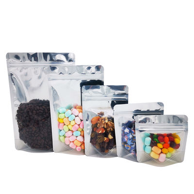 1.0g 3.5g 7.0g 14g 28g 13mil Jednostronna, przejrzysta, czarna, z tyłu, stojąca, odkrywalna folia Mylar do opakowań do przechowywania żywności